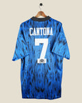 MANCHESTER UNITED 1992/93 CANTONA AWAY SHIRT (XL) UMBRO