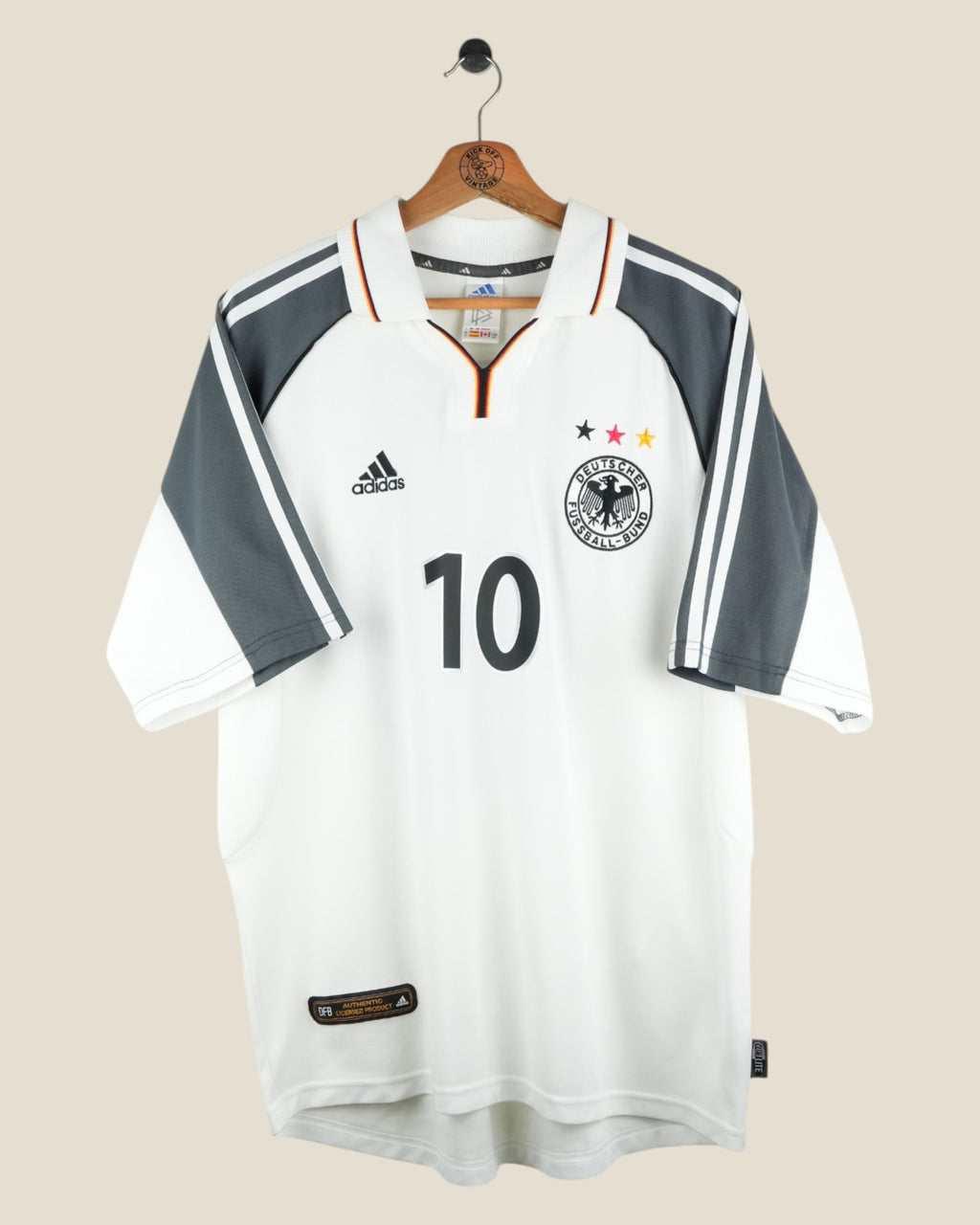GERMANY 2000 MATTHAUS HOME SHIRT (L) ADIDAS