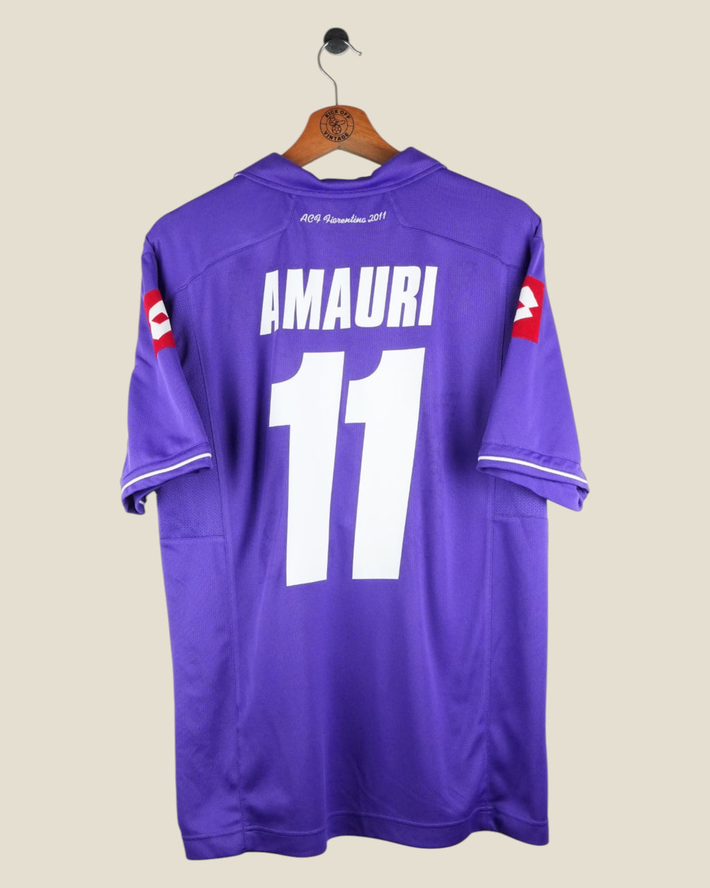 FIORENTINA 2011/12 AMAURI HOME SHIRT (L) LOTTO