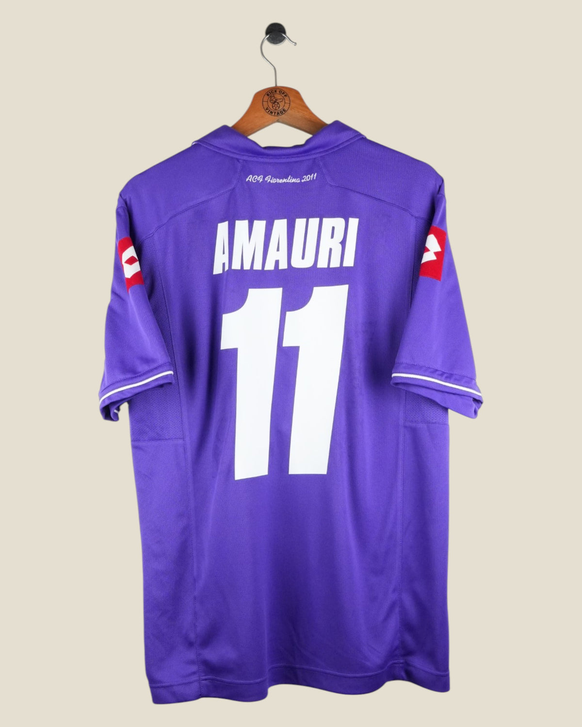 FIORENTINA 2011/12 AMAURI HOME SHIRT (L) LOTTO