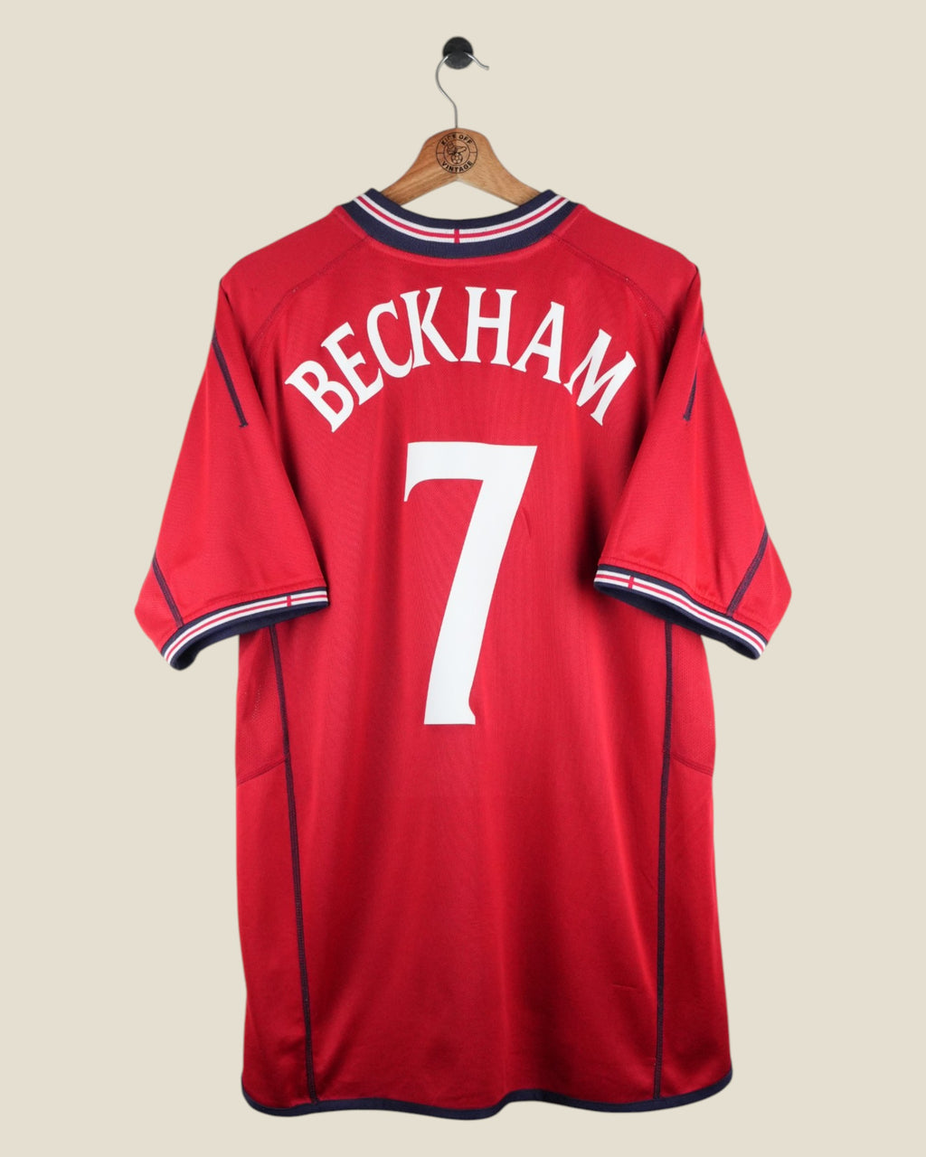 ENGLAND 2002 BECKHAM AWAY SHIRT (L) UMBRO