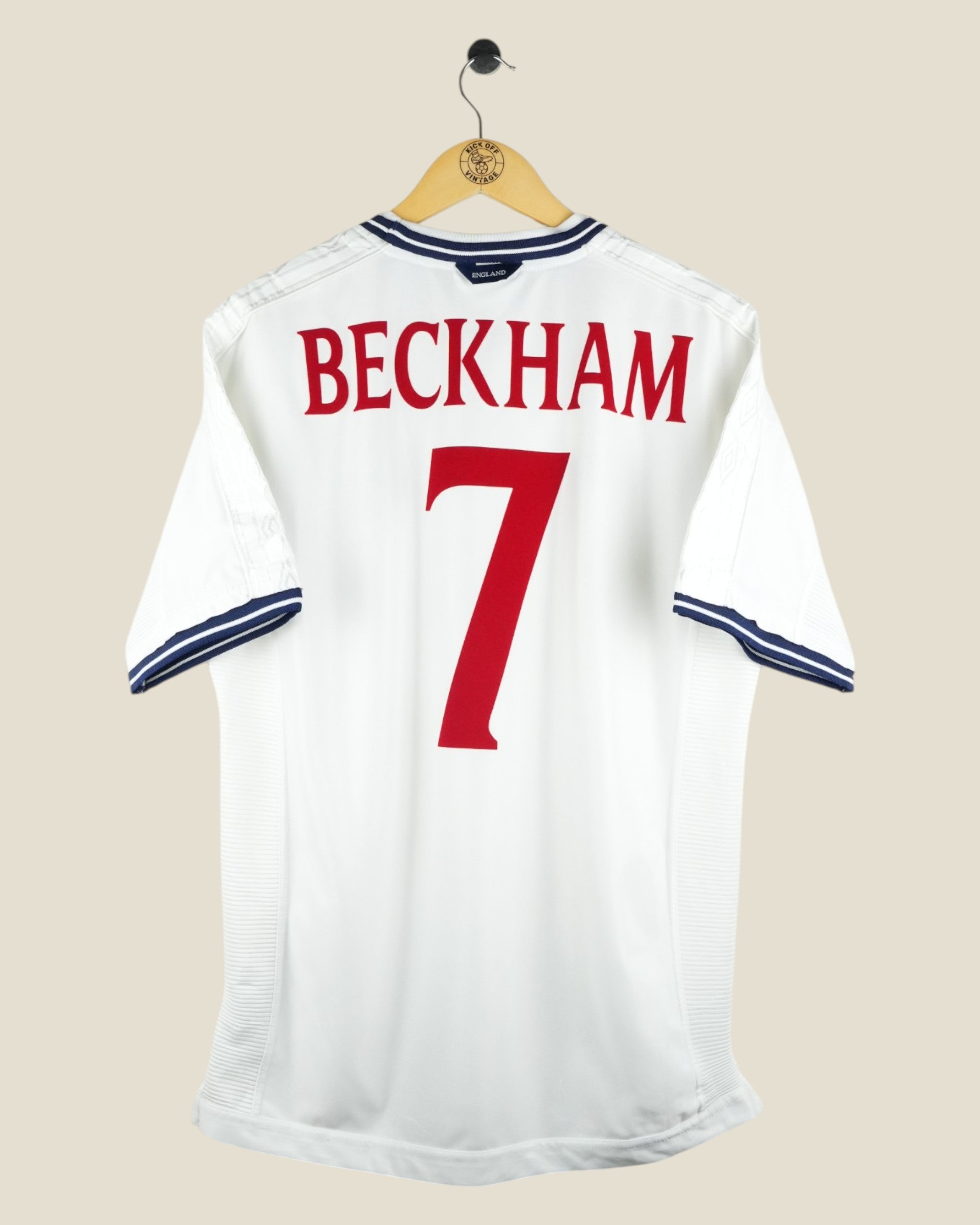 ENGLAND 2000 BECKHAM HOME SHIRT (L) UMBRO