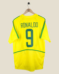 BRAZIL 2002 RONALDO HOME SHIRT (M) NIKE