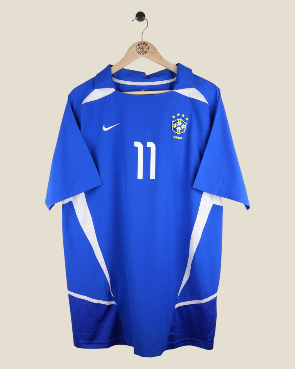 BRAZIL 2002 RONALDINHO AWAY SHIRT (XL) NIKE