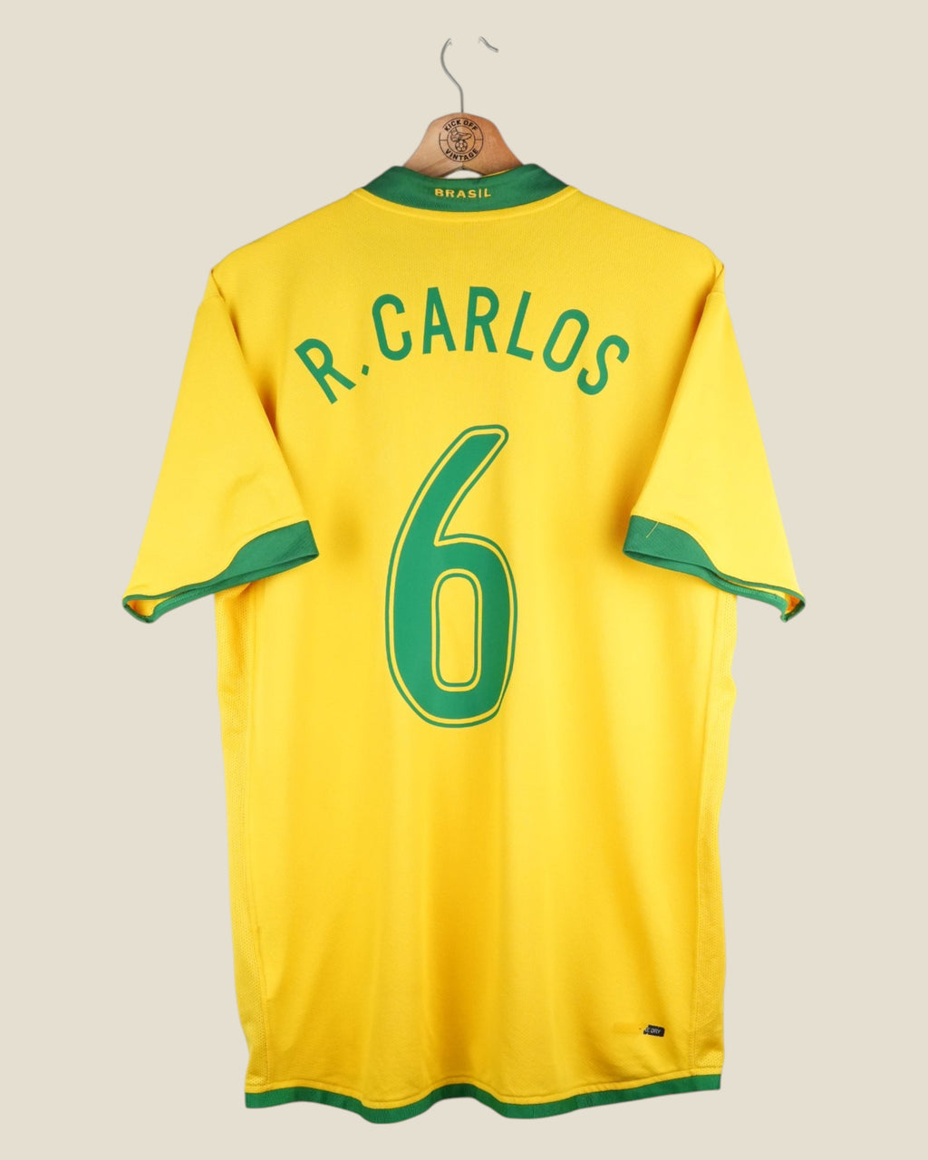 BRAZIL 2006 CARLOS HOME SHIRT (L) NIKE