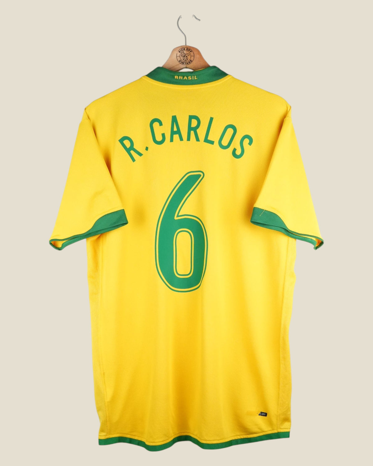 BRAZIL 2006 CARLOS HOME SHIRT (L) NIKE