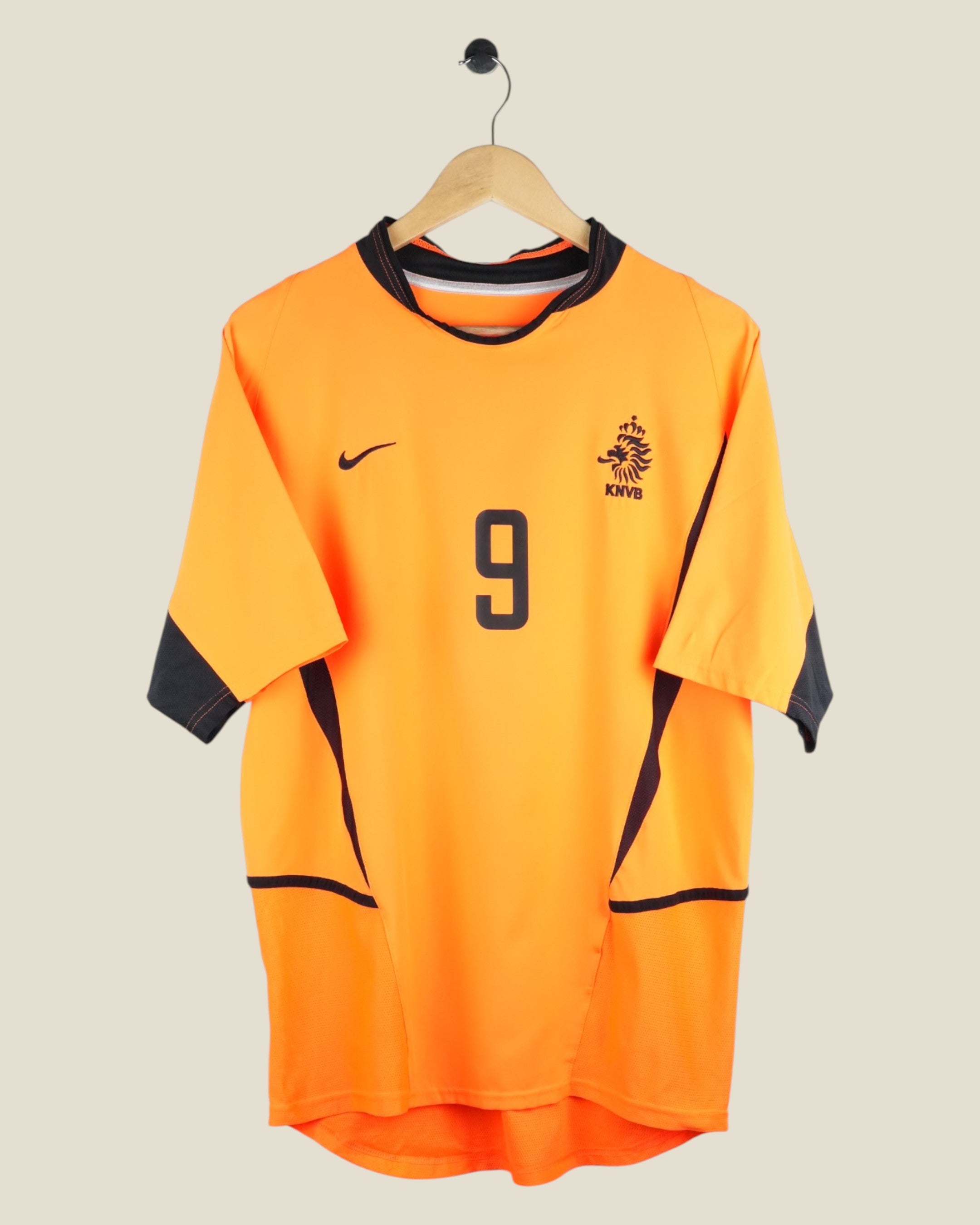 NETHERLANDS 2002 KLUIVERT HOME SHIRT (M) NIKE