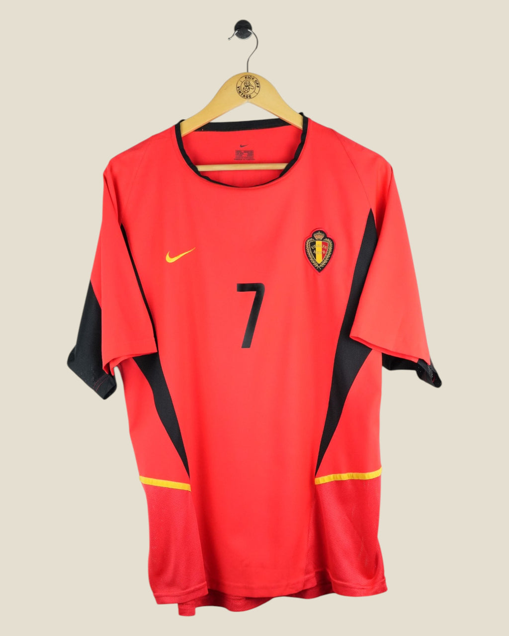 BELGIUM 2002 WILMOTS HOME SHIRT (L) NIKE