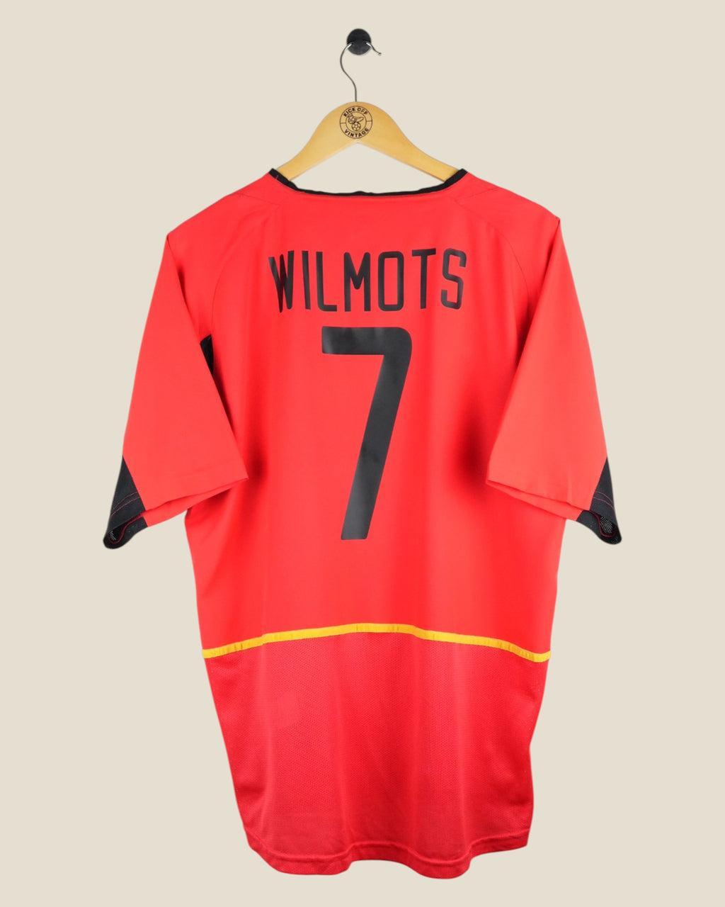 BELGIUM 2002 WILMOTS HOME SHIRT (L) NIKE