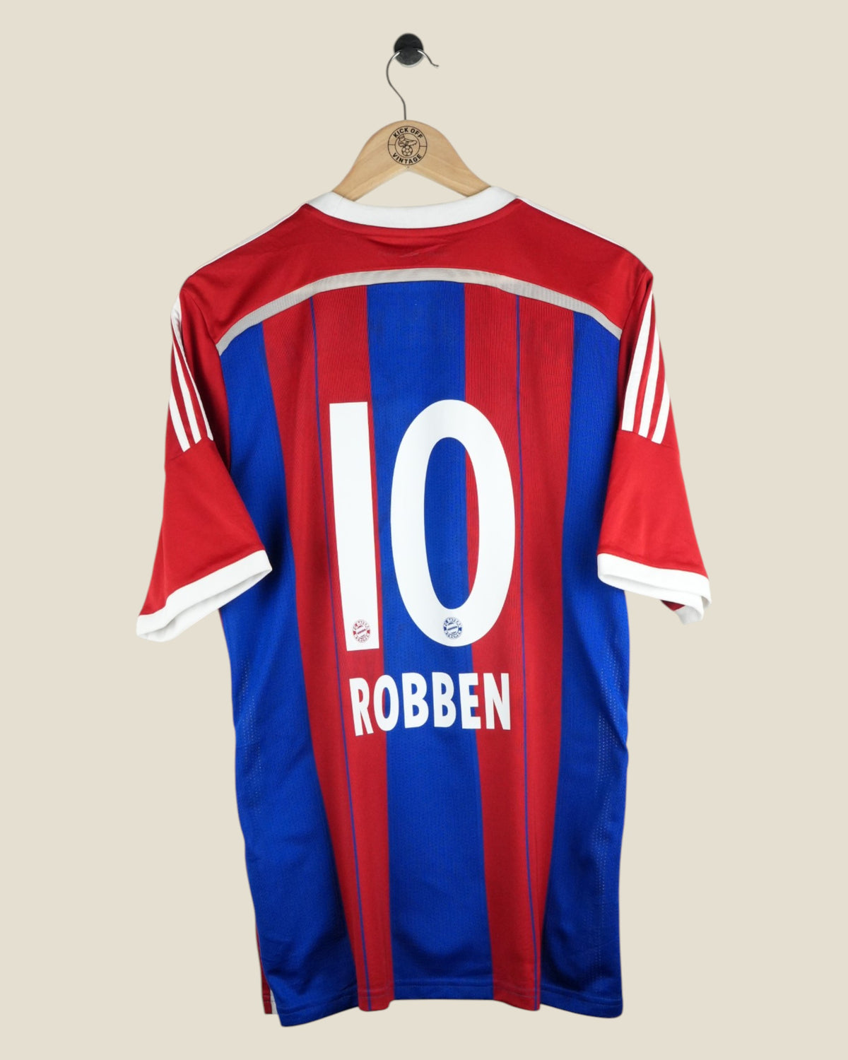 BAYERN MUNICH 2014/15 ROBBEN HOME SHIRT (L) ADIDAS