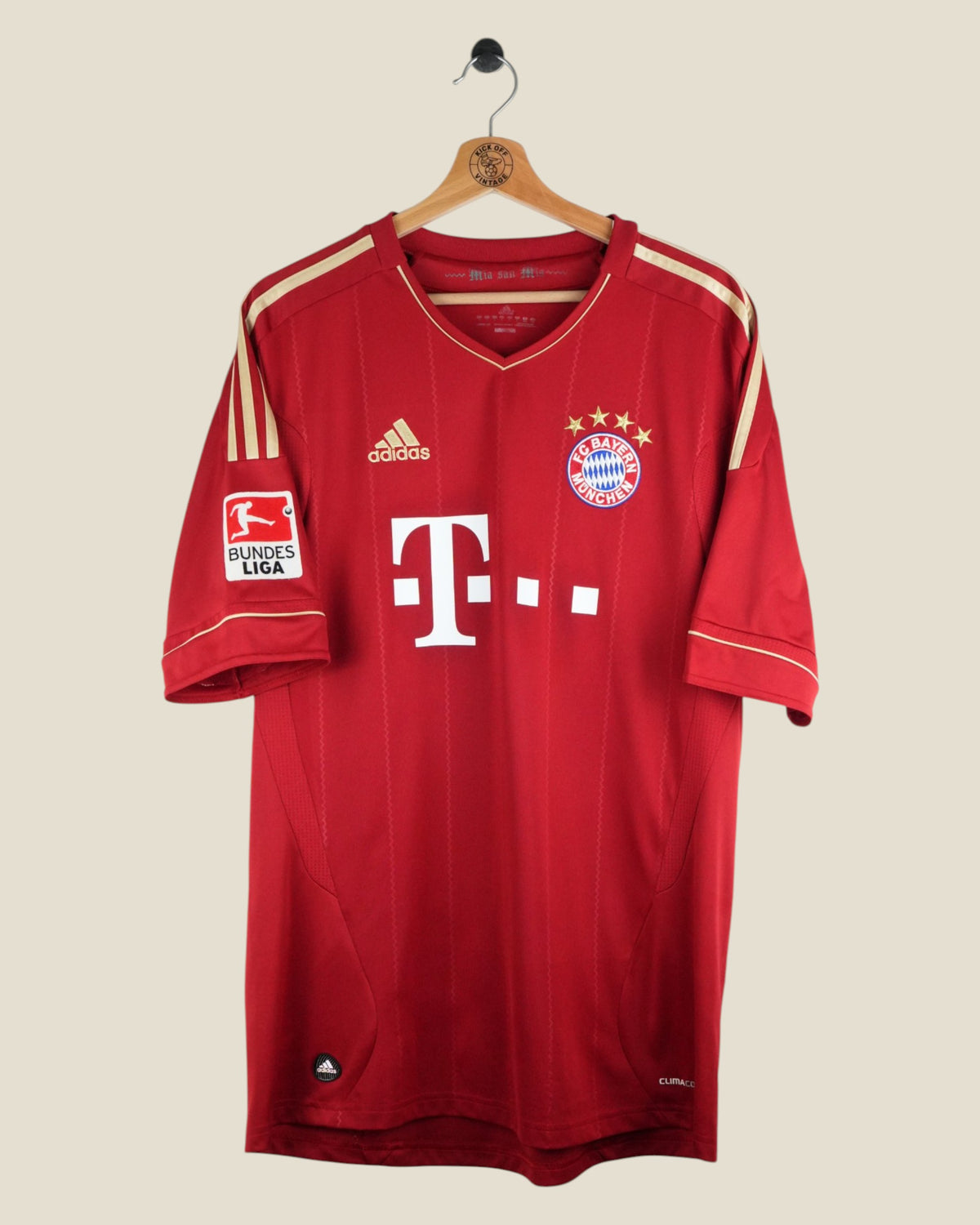 BAYERN MUNICH 2011/12 ROBBEN HOME SHIRT (L) ADIDAS