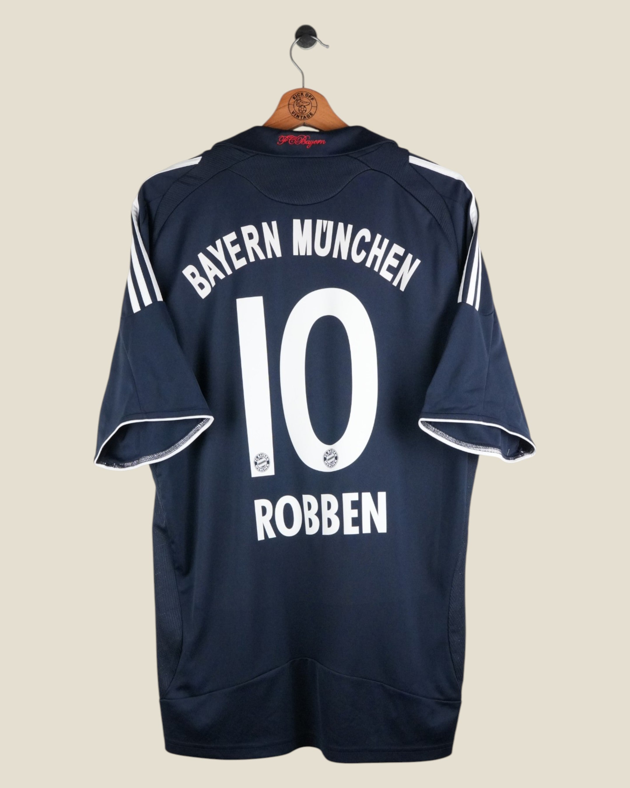 BAYERN MUNICH 2008/09 ROBBEN AWAY SHIRT (L) ADIDAS