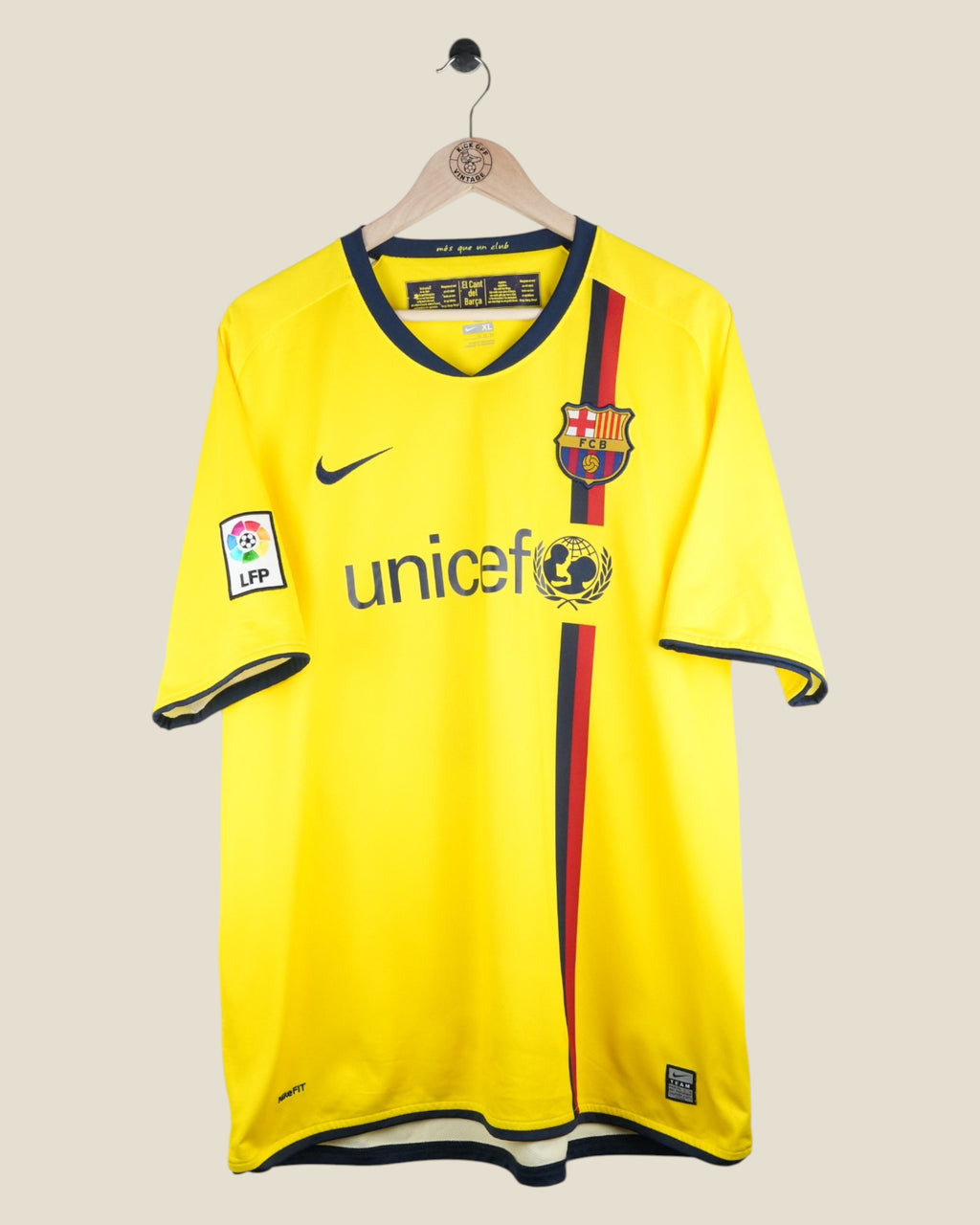 BARCELONA 2008/09 MESSI AWAY LA LIGA SHIRT (XL) NIKE