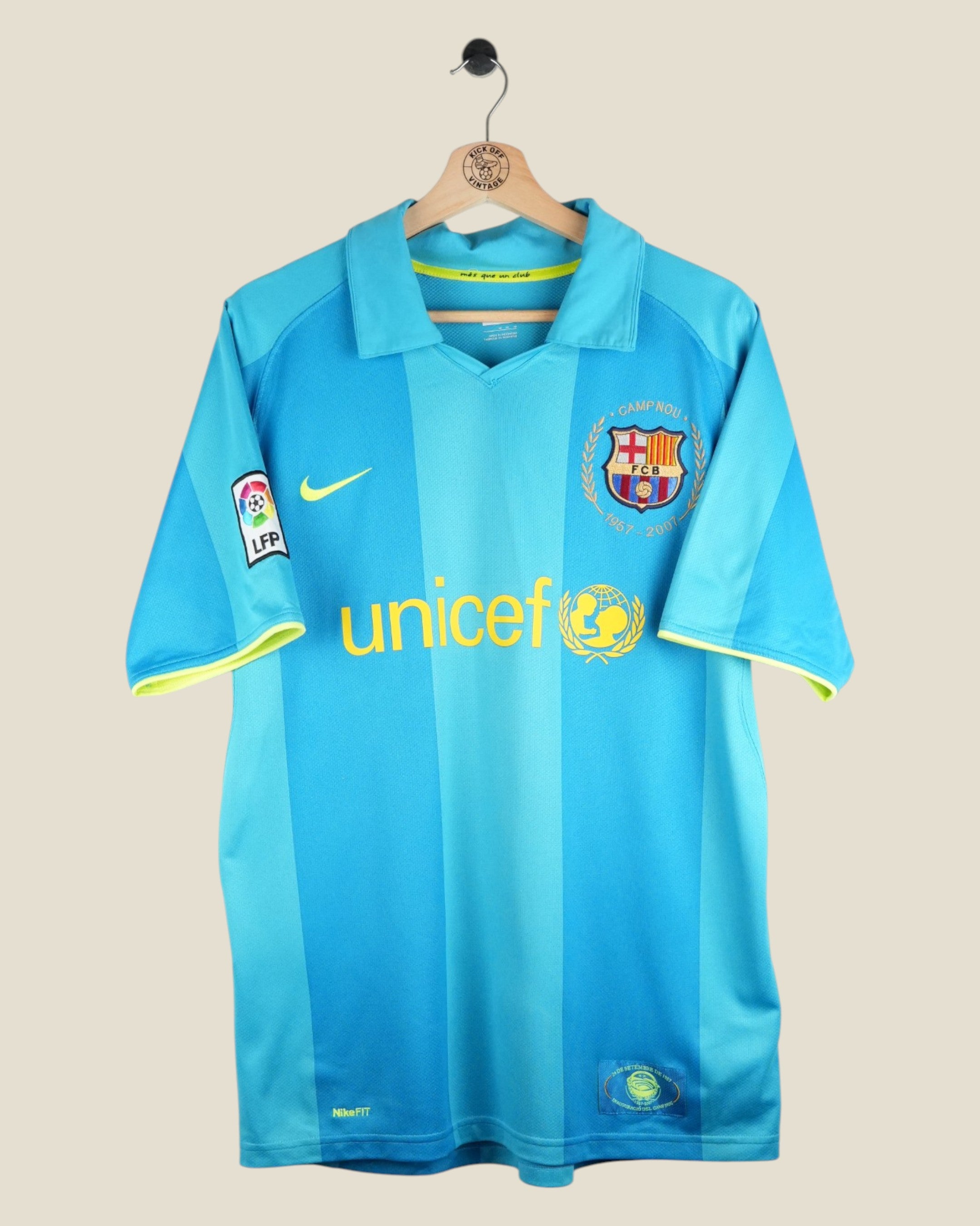 BARCELONA 2007/08 RONALDINHO AWAY SHIRT (M) NIKE