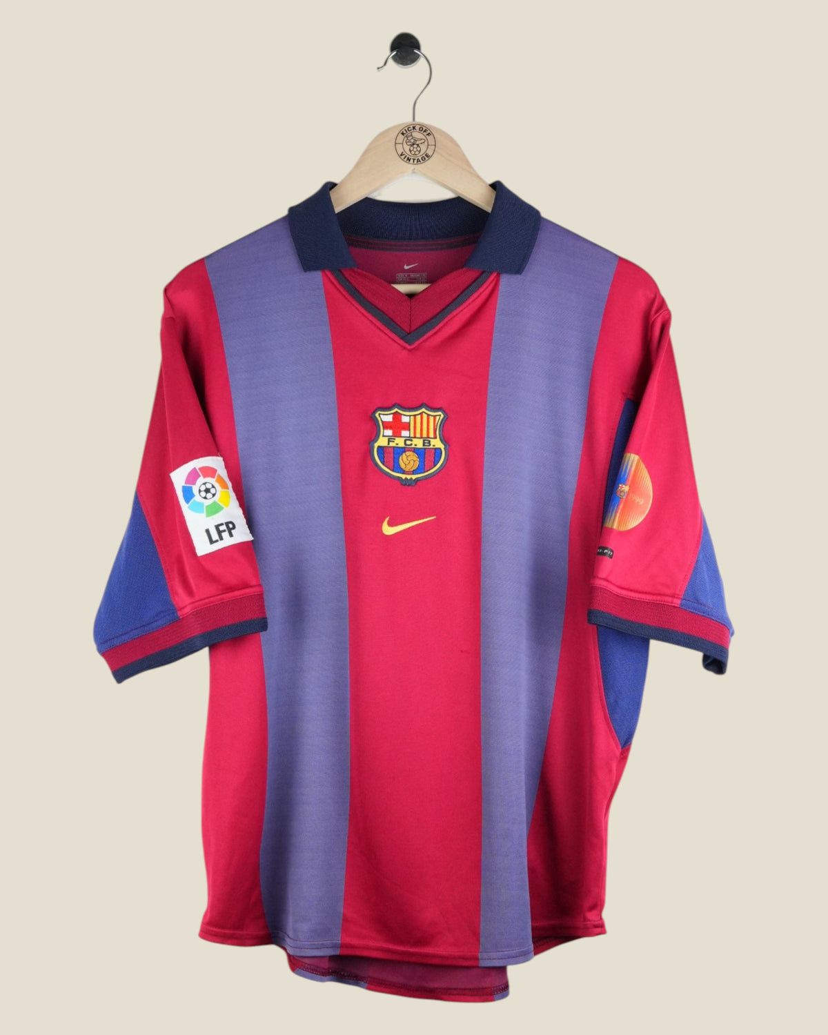 BARCELONA 2000/01 LITMANEN HOME SHIRT (M) NIKE