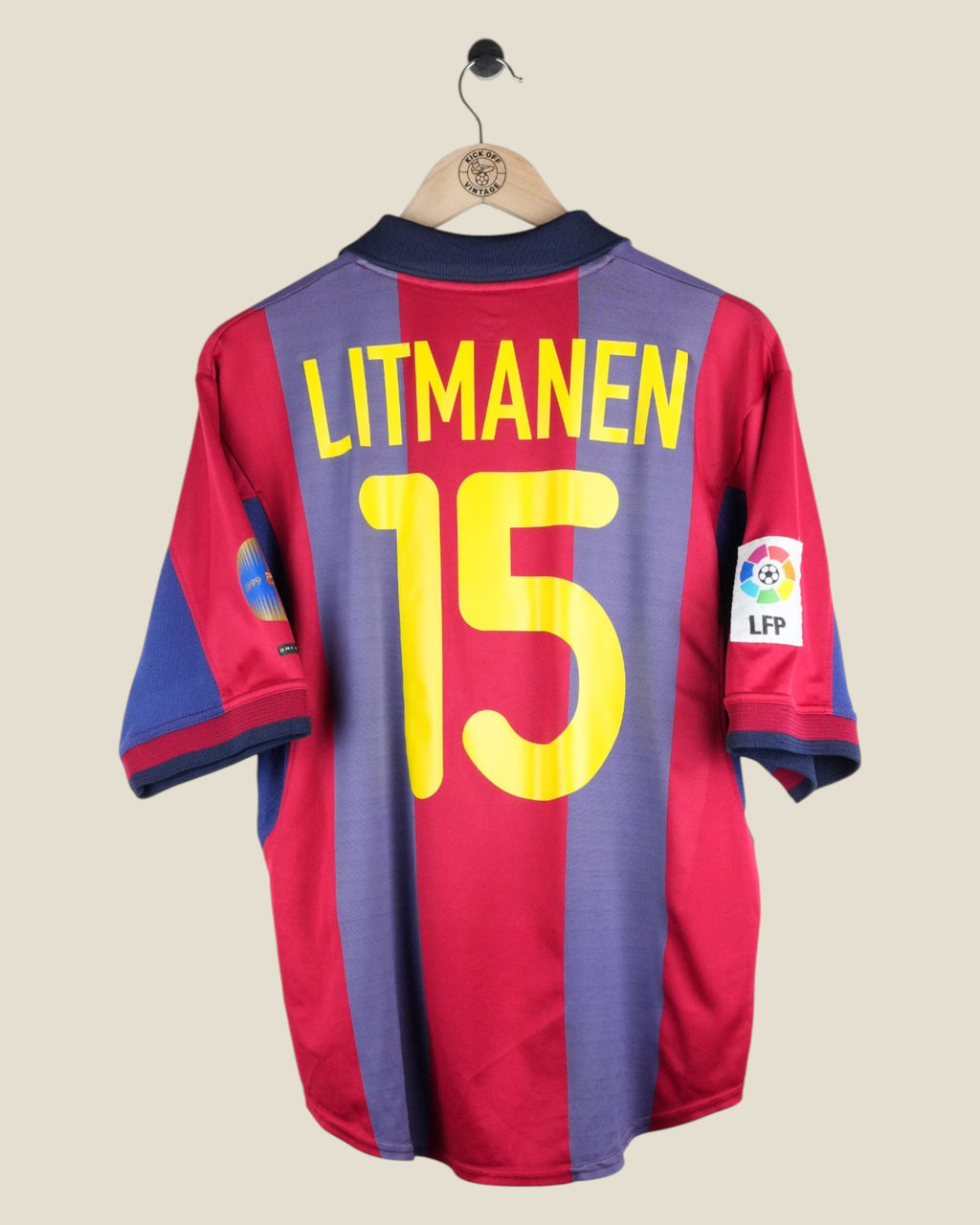 BARCELONA 2000/01 LITMANEN HOME SHIRT (M) NIKE
