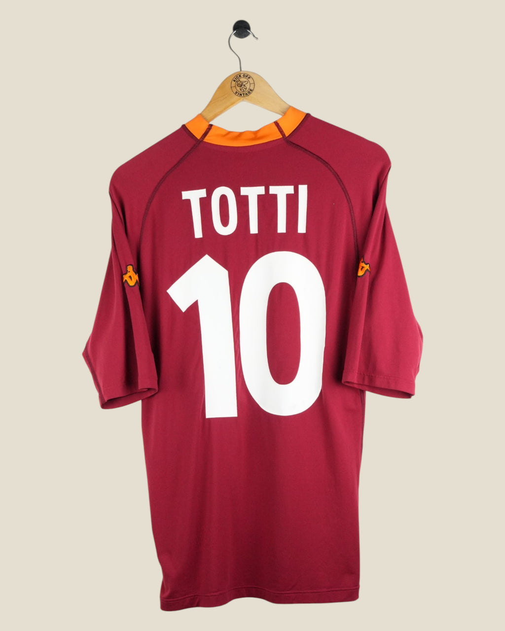 AS ROMA 2000/01 TOTTI HOME SHIRT (L) KAPPA