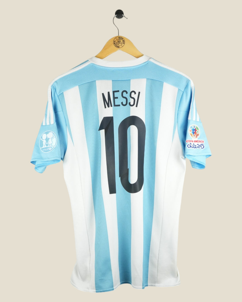 ARGENTINA 2015 MESSI COPA AMERICA HOME SHIRT (M) ADIDAS