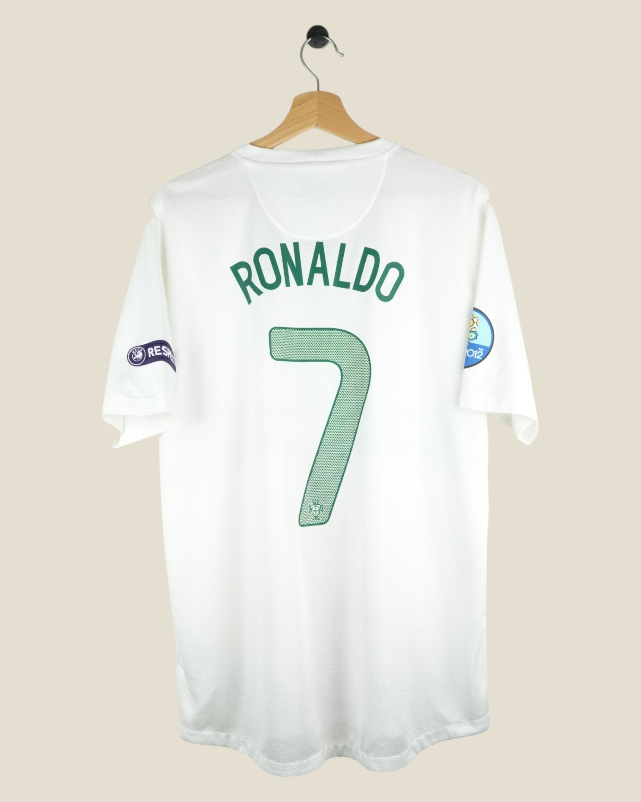 PORTUGAL 2012 RONALDO EURO'S VS SPAIN AWAY SHIRT (L) NIKE