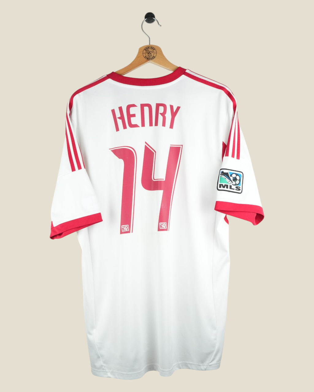 NEW YORK RED BULLS 2012 HENRY HOME SHIRT (XL) ADIDAS