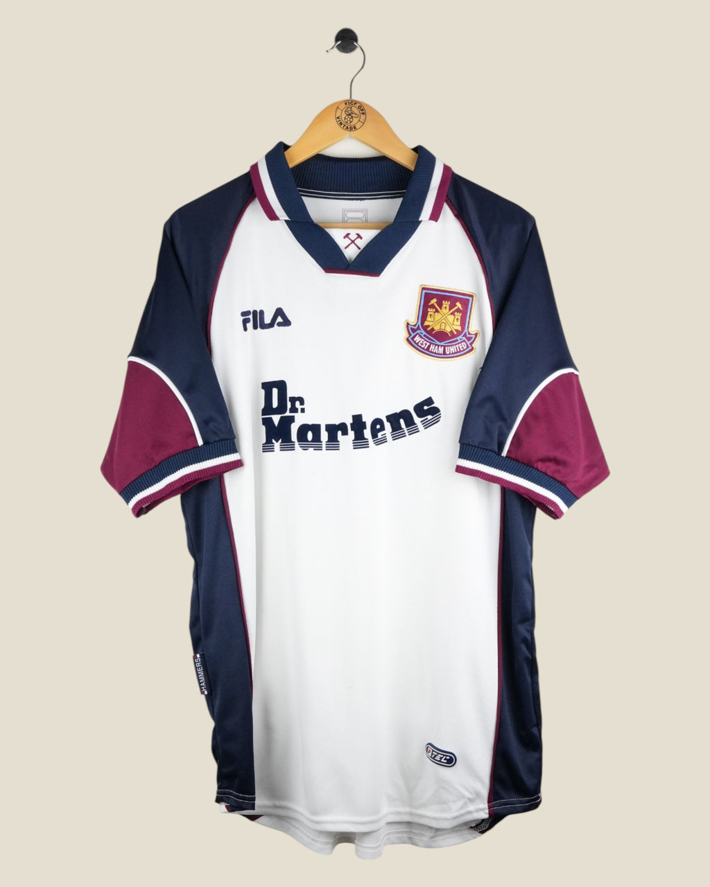 WEST HAM UNITED 1999/01 LAMPARD AWAY SHIRT (L) FILA