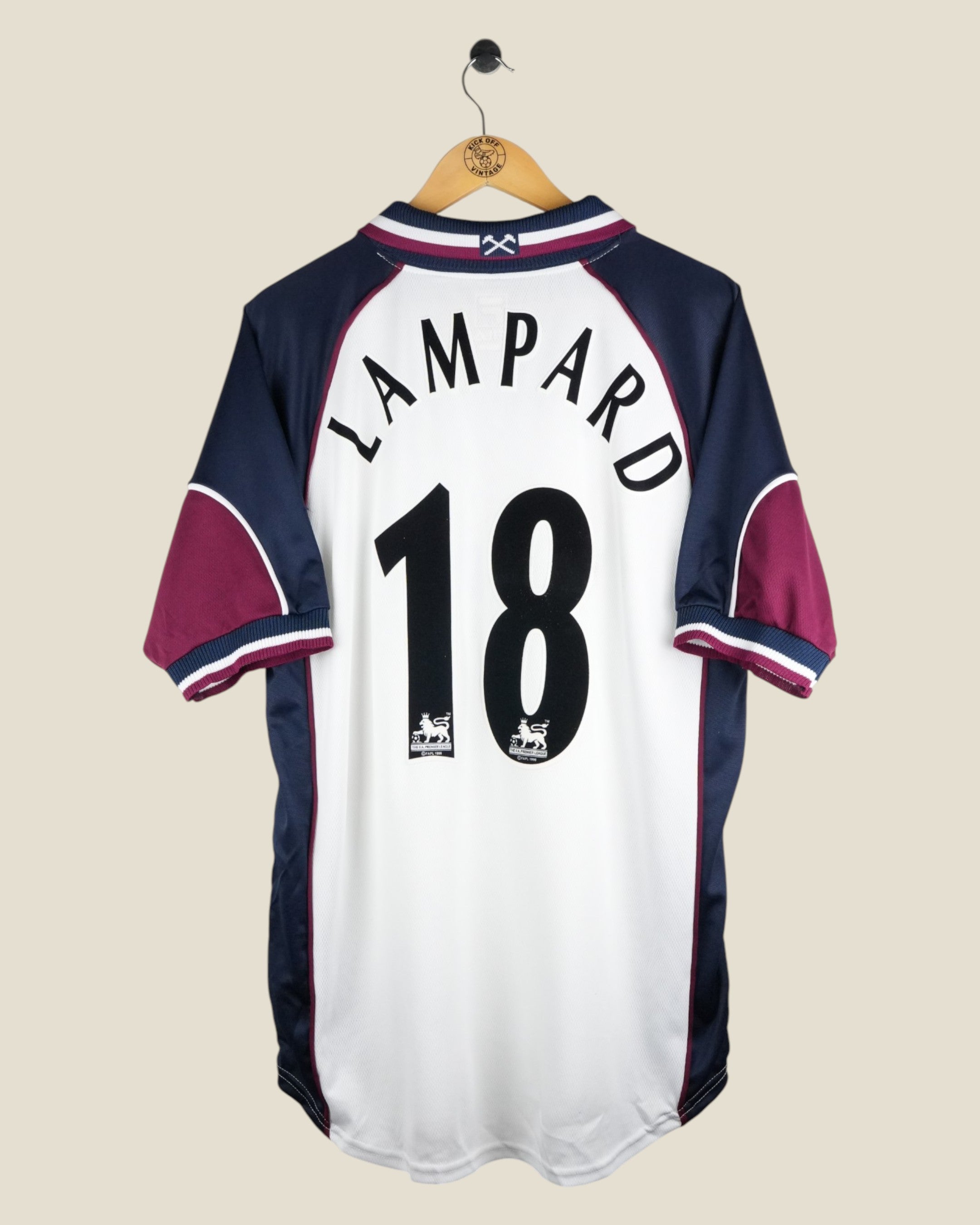 WEST HAM UNITED 1999/01 LAMPARD AWAY SHIRT (L) FILA
