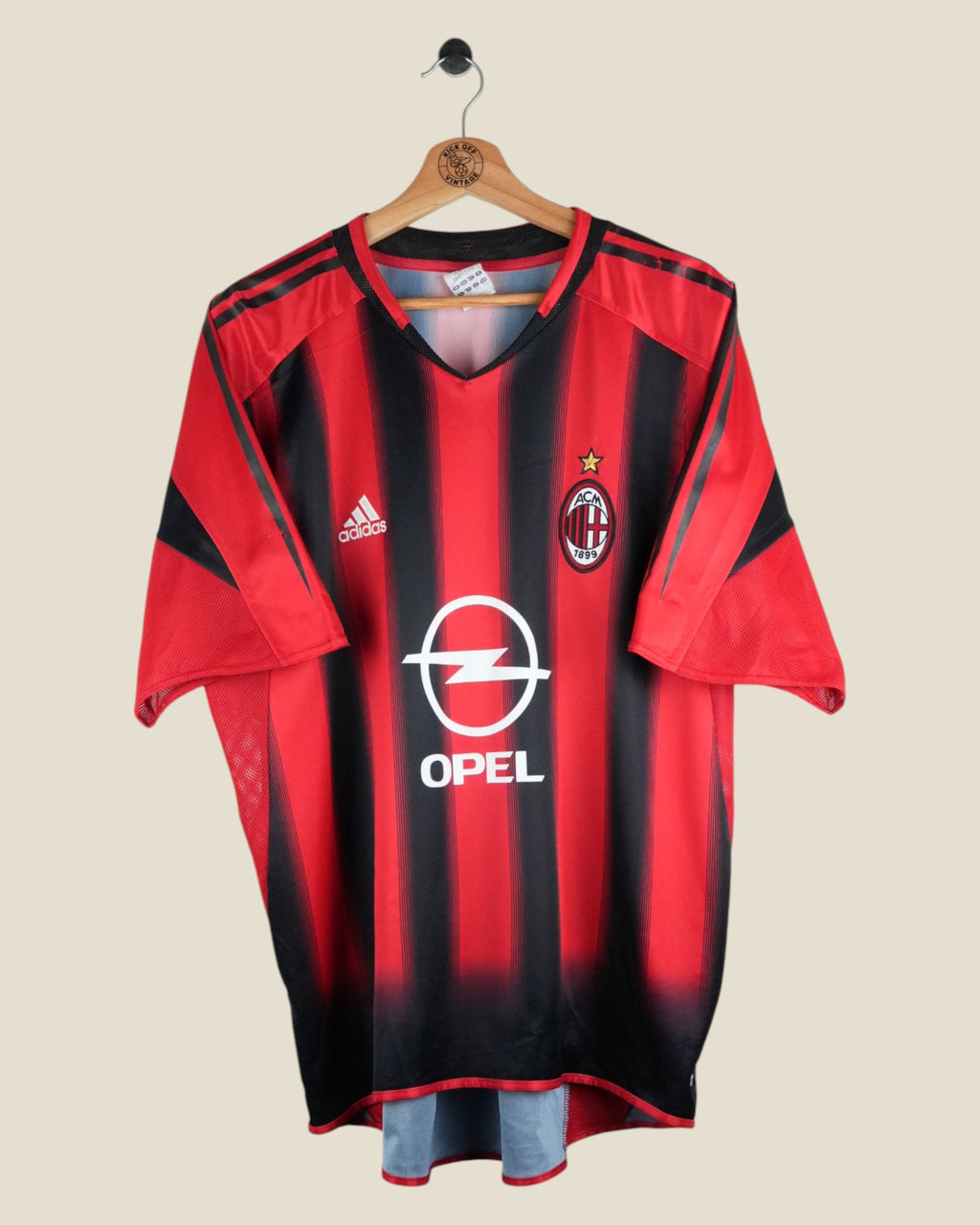AC MILAN 2004/05 KAKA HOME SHIRT (L) ADIDAS