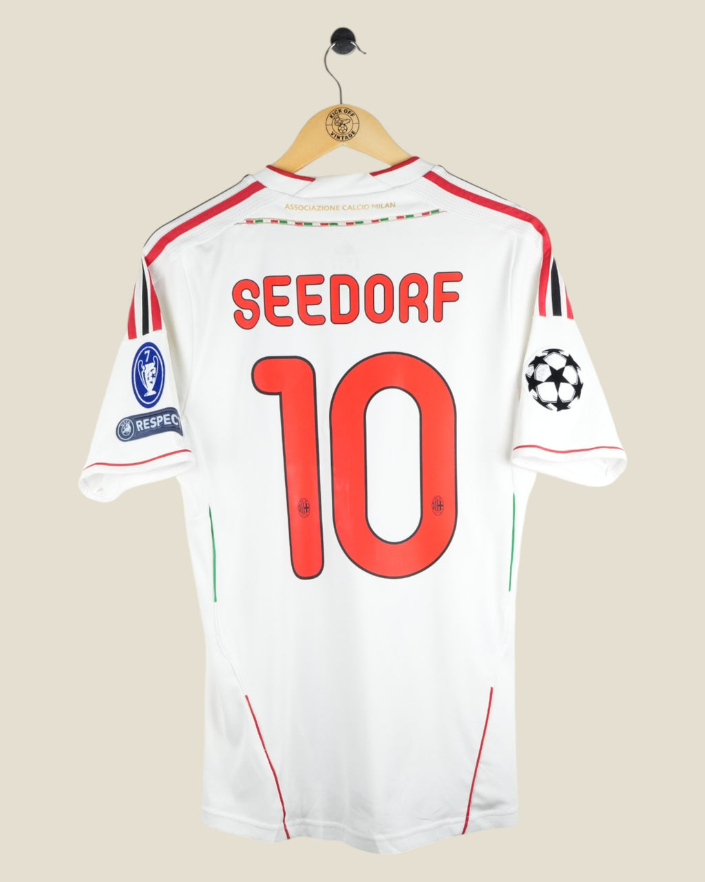 AC MILAN 2011/12 SEEDORF UCL AWAY SHIRT (M) ADIDAS