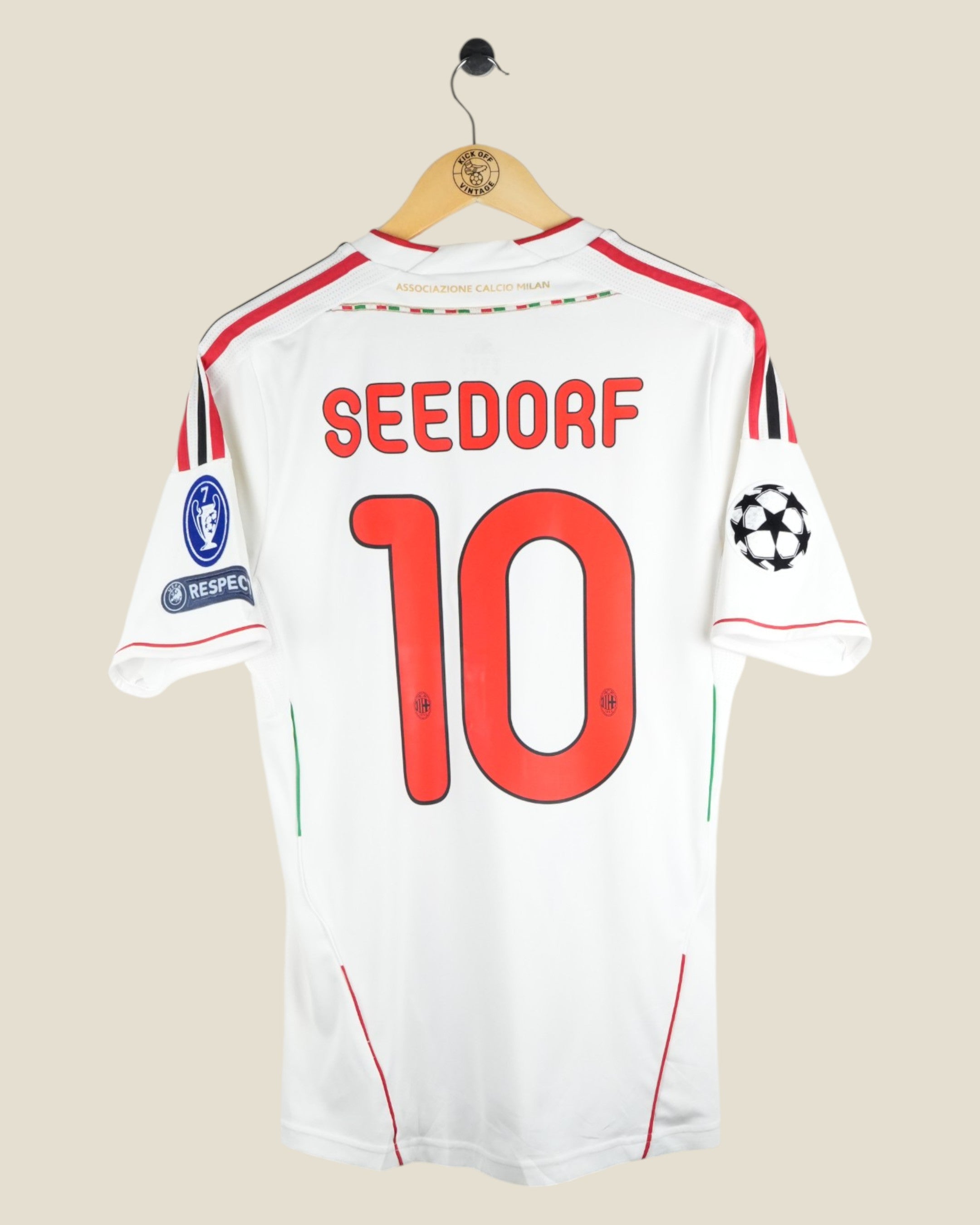 AC MILAN 2011/12 SEEDORF UCL AWAY SHIRT (M) ADIDAS