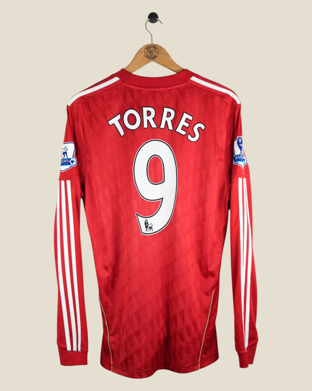 LIVERPOOL 2010/11 TORRES HOME L/S SHIRT (M) ADIDAS