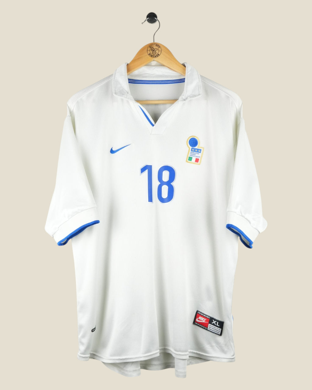 ITALY 1998 BAGGIO AWAY SHIRT (XL) NIKE