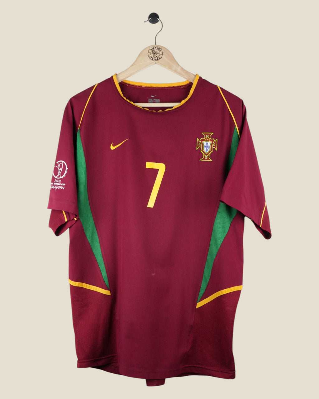 PORTUGAL 2002 FIGO HOME SHIRT (L) NIKE
