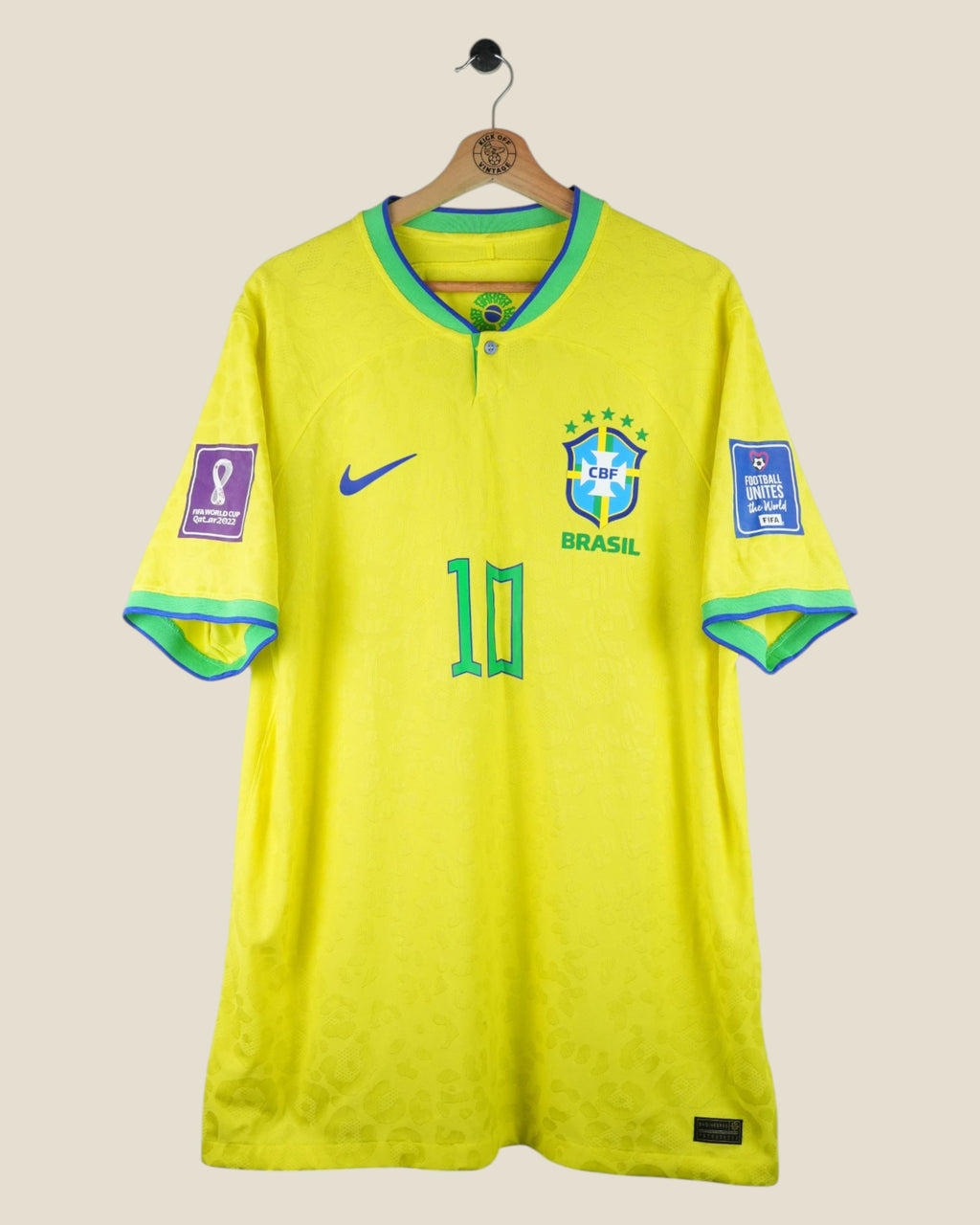 BRAZIL 2022 NEYMAR WC HOME SHIRT PLAYER VERSION (XL) NIKE