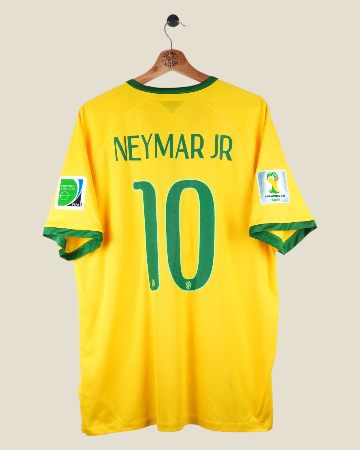 BRAZIL 2014 NEYMAR WC HOME SHIRT (XL) NIKE