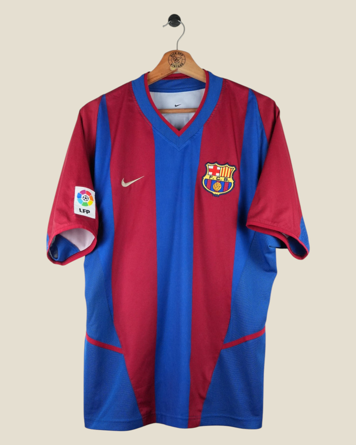 BARCELONA 2002/03 INIESTA HOME SHIRT (M) NIKE