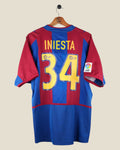 BARCELONA 2002/03 INIESTA HOME SHIRT (M) NIKE
