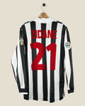 JUVENTUS 1998/99 ZIDANE HOME SHIRT L/S (M/L) KAPPA