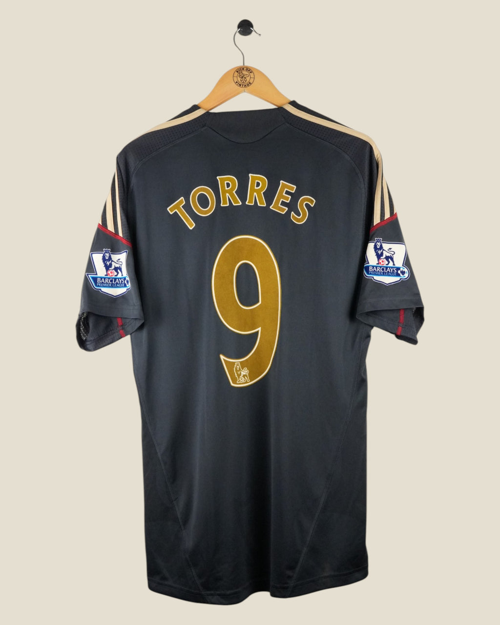 LIVERPOOL 2009/10 TORRES AWAY SHIRT (L) ADIDAS