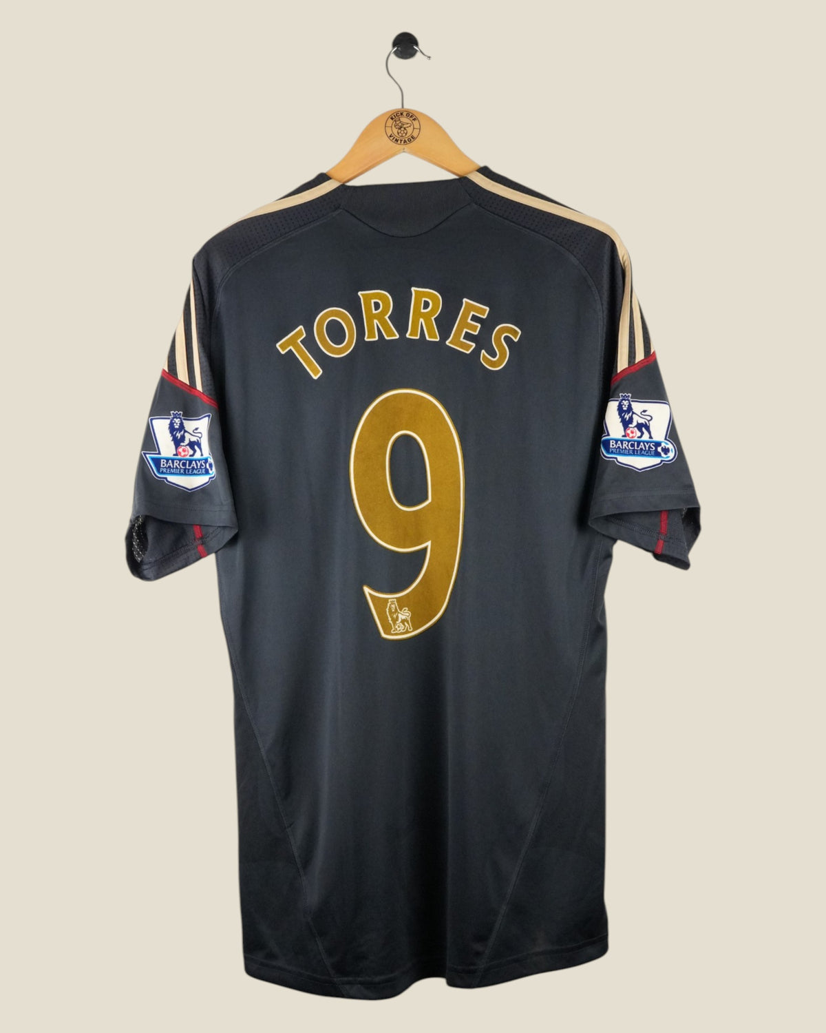 LIVERPOOL 2009/10 TORRES AWAY SHIRT (L) ADIDAS