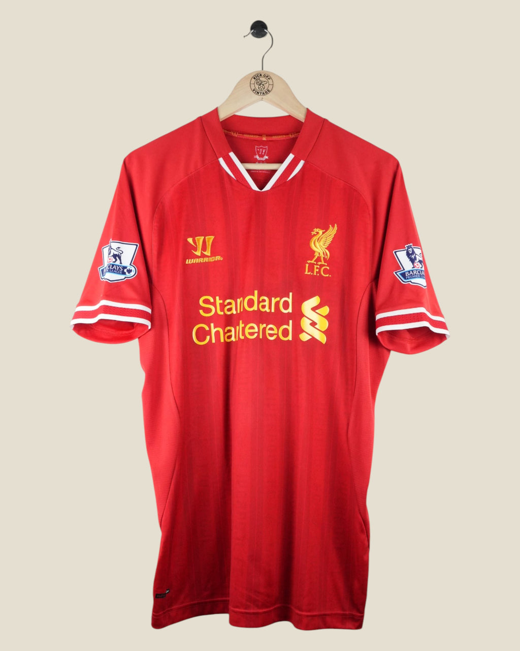LIVERPOOL 2013/14 GERRARD HOME SHIRT (L) WARRIOR