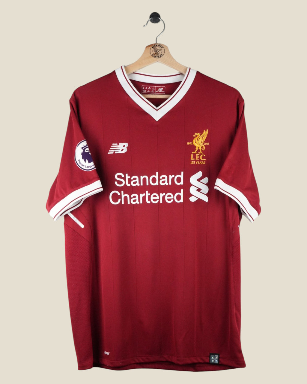 LIVERPOOL 2017/18 VAN DIJK HOME SHIRT BNWT (M) NEW BALANCE