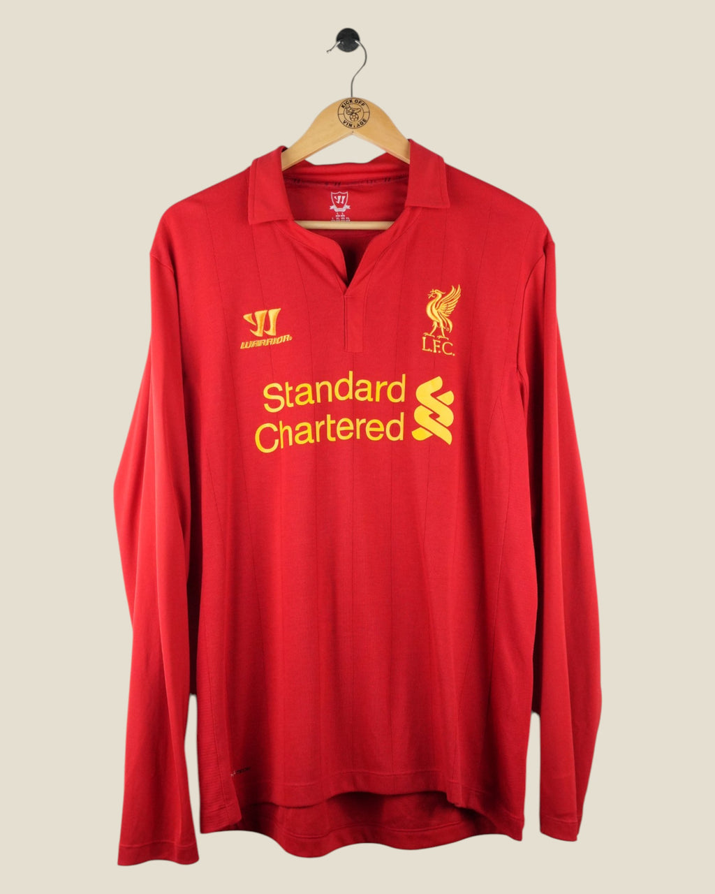 LIVERPOOL 2012/13 STERLING HOME SHIRT L/S (L) WARRIOR