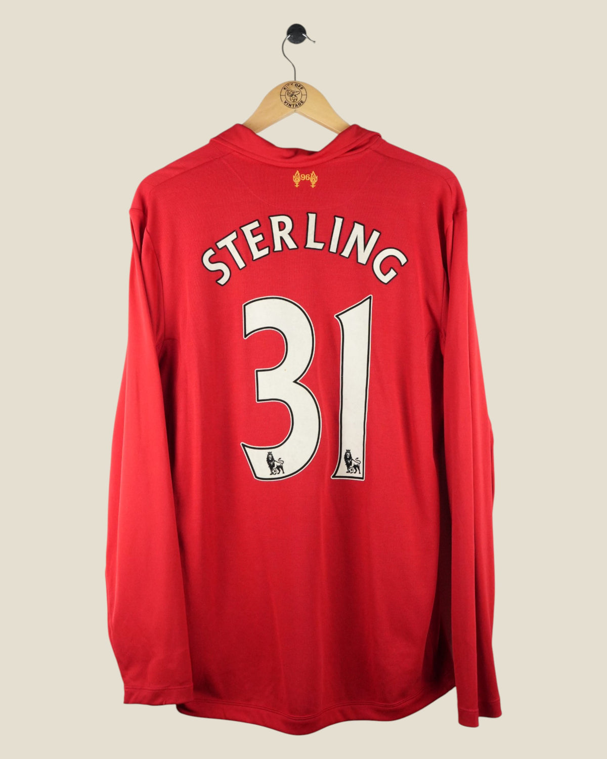 LIVERPOOL 2012/13 STERLING HOME SHIRT L/S (L) WARRIOR