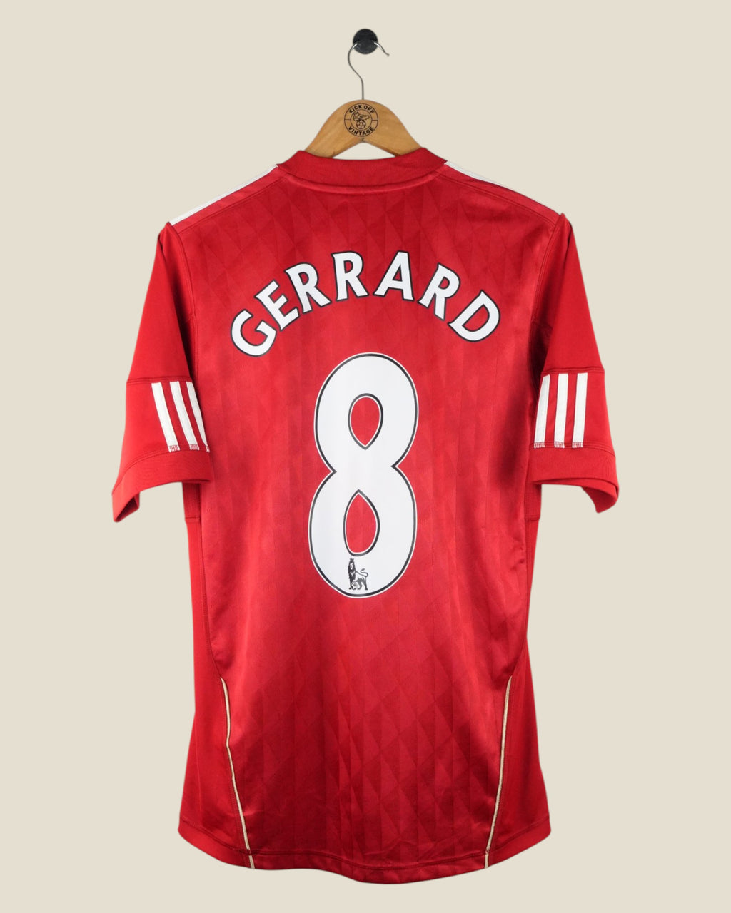 LIVERPOOL 2010/11 GERRARD HOME SHIRT (M) ADIDAS