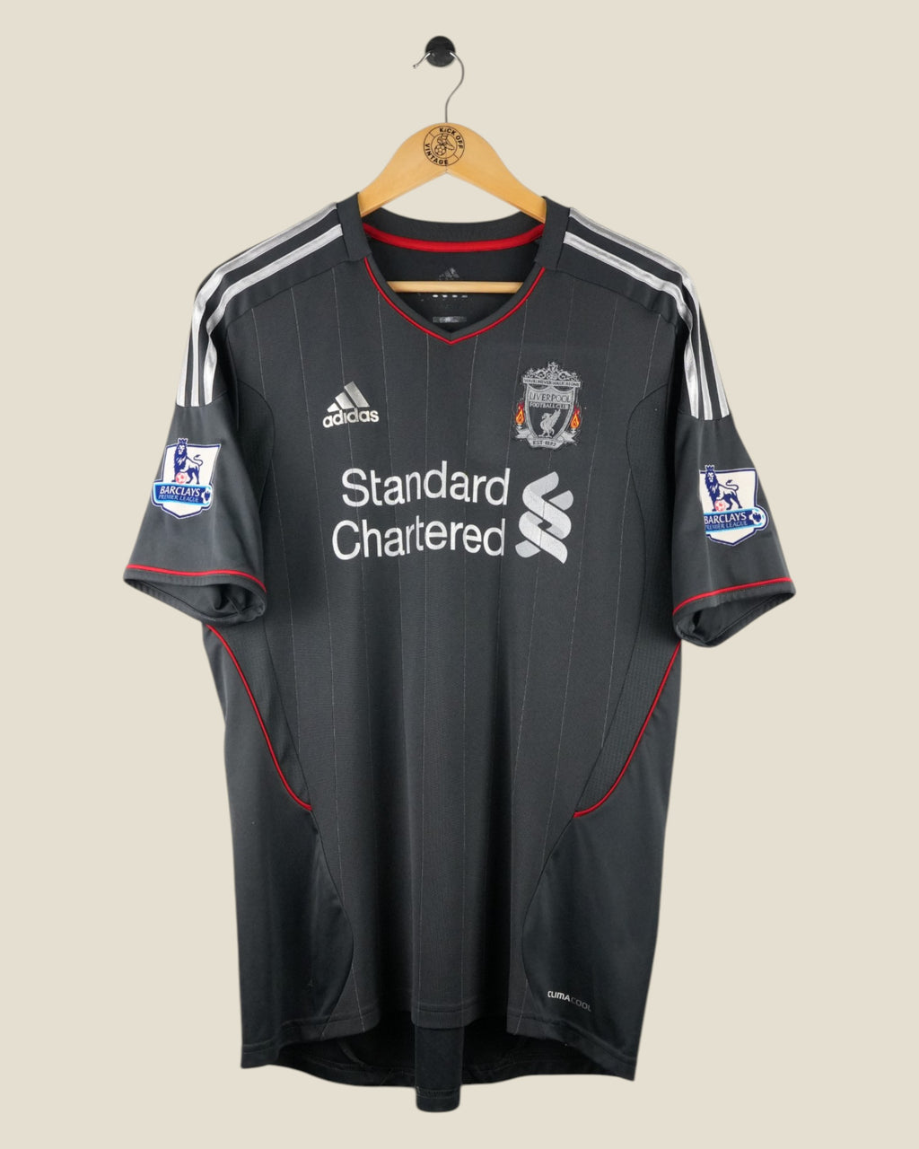 LIVERPOOL 2011/12 MEIRELES AWAY SHIRT (M) ADIDAS