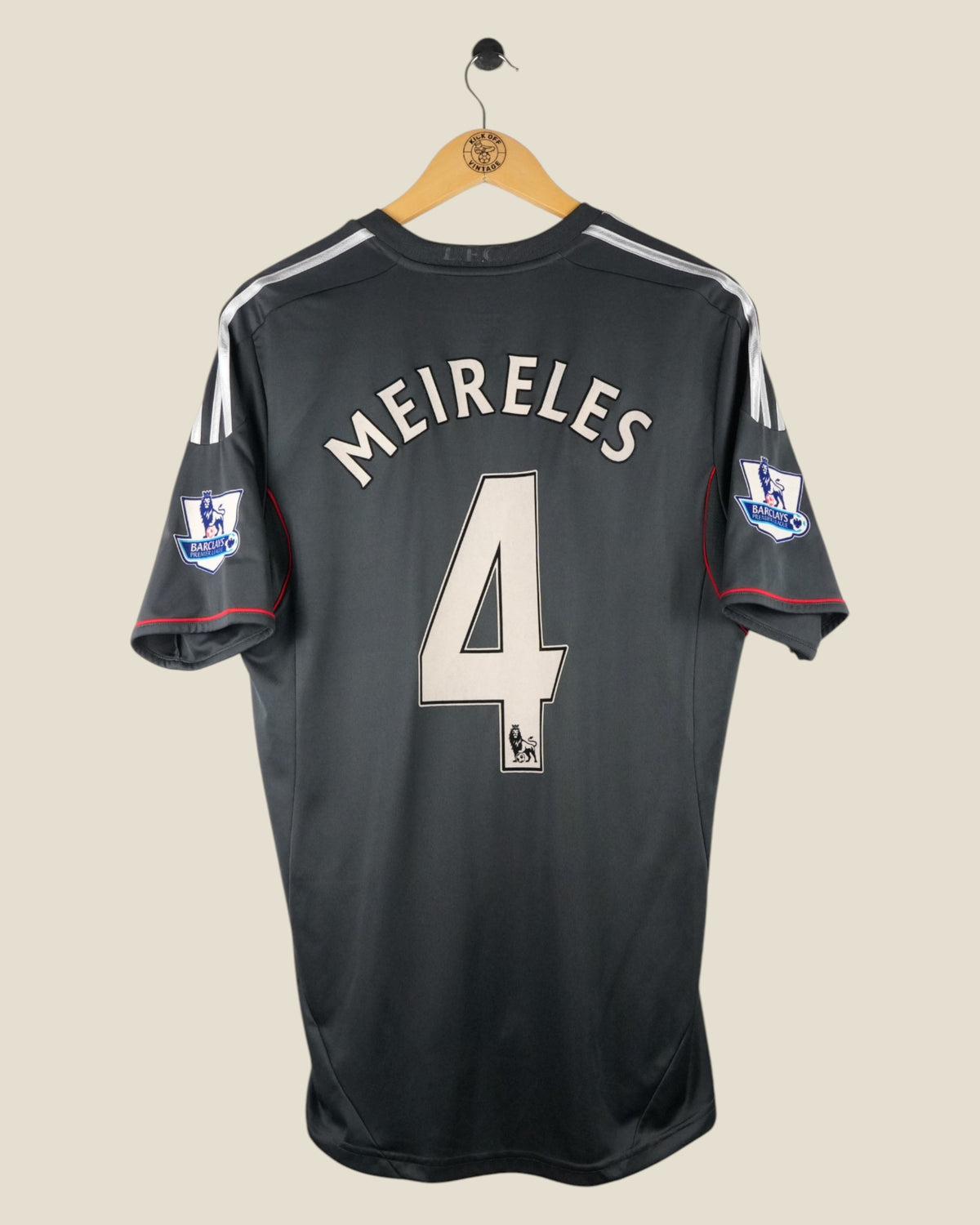 LIVERPOOL 2011/12 MEIRELES AWAY SHIRT (M) ADIDAS