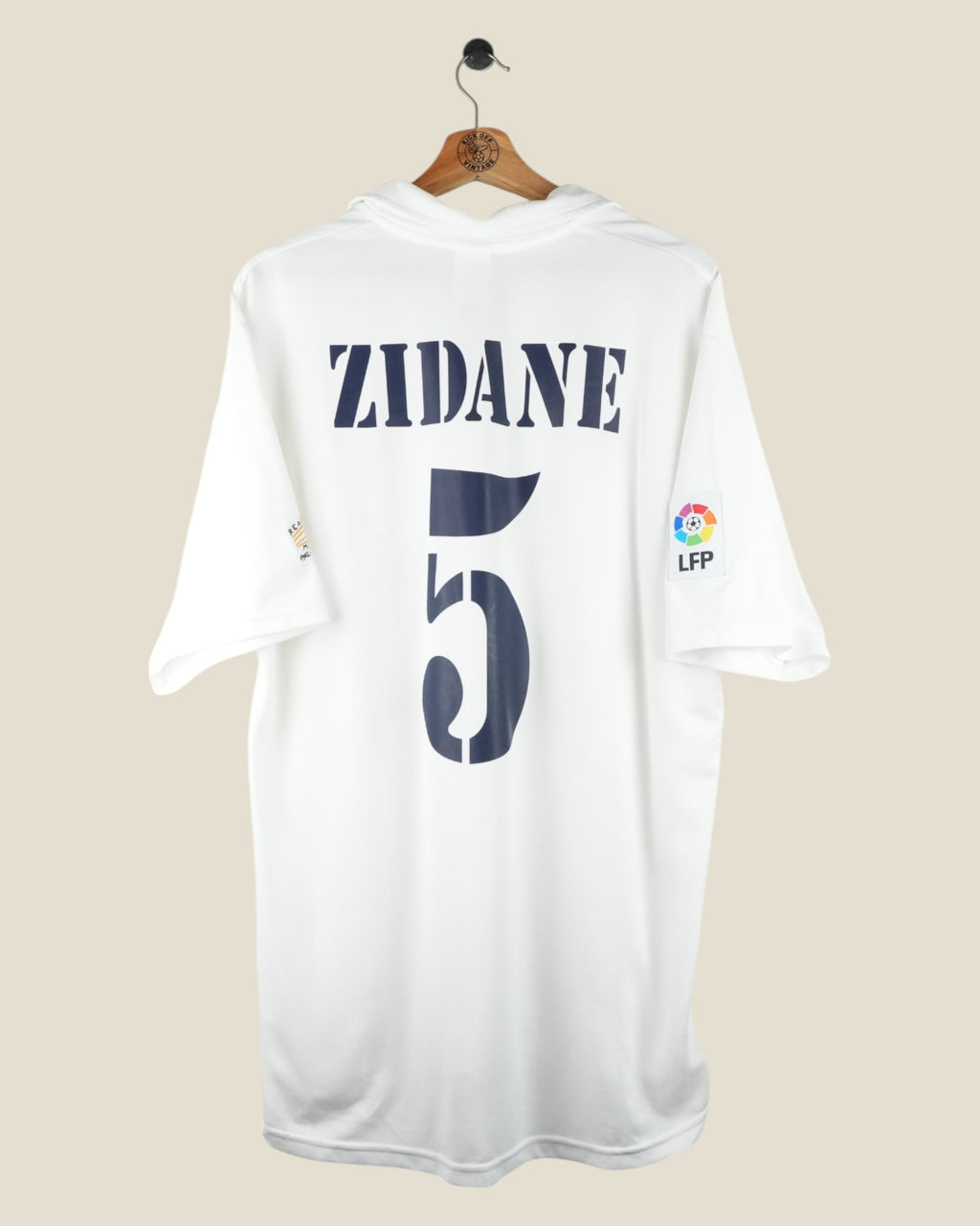 REAL MADRID 2002/03 ZIDANE HOME LA LIGA SHIRT (L) ADIDAS