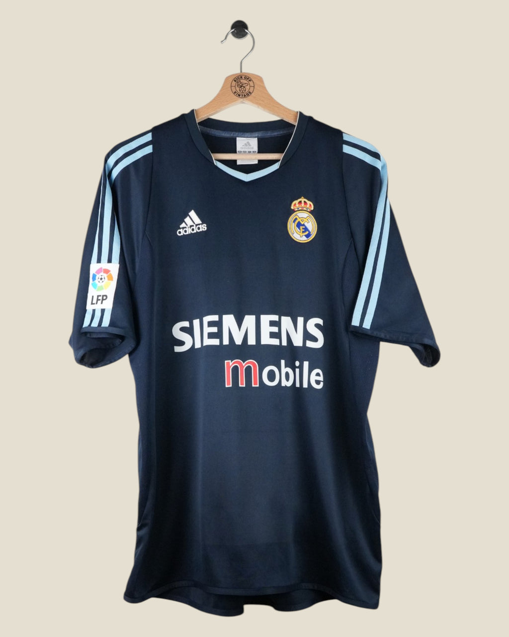 REAL MADRID 2003/04 RONALDO AWAY LA LIGA SHIRT (M) ADIDAS