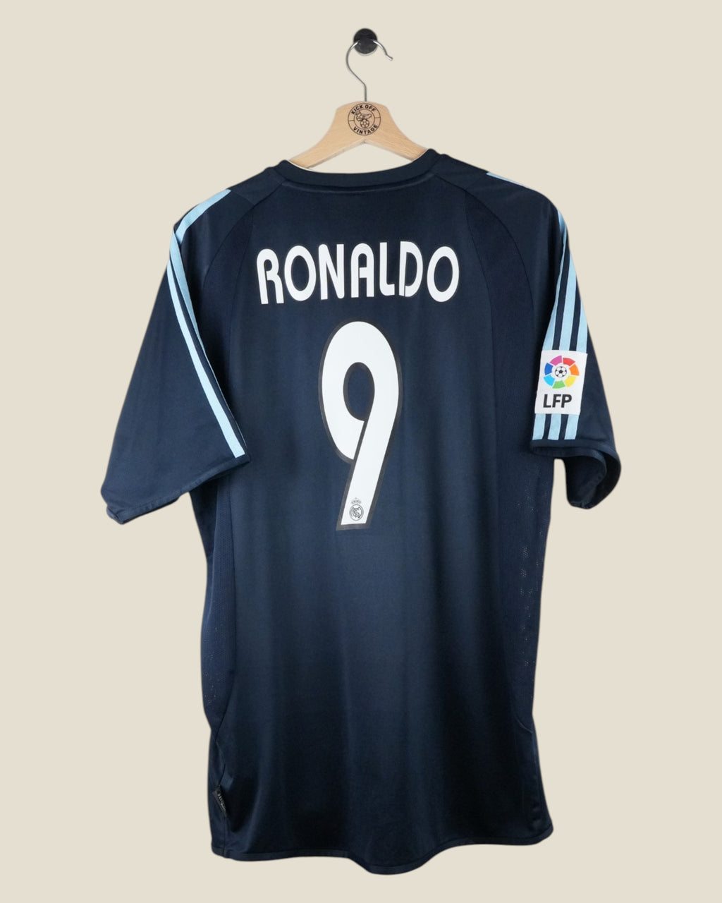 REAL MADRID 2003/04 RONALDO AWAY LA LIGA SHIRT (M) ADIDAS