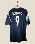 REAL MADRID 2003/04 RONALDO AWAY LA LIGA SHIRT (M) ADIDAS